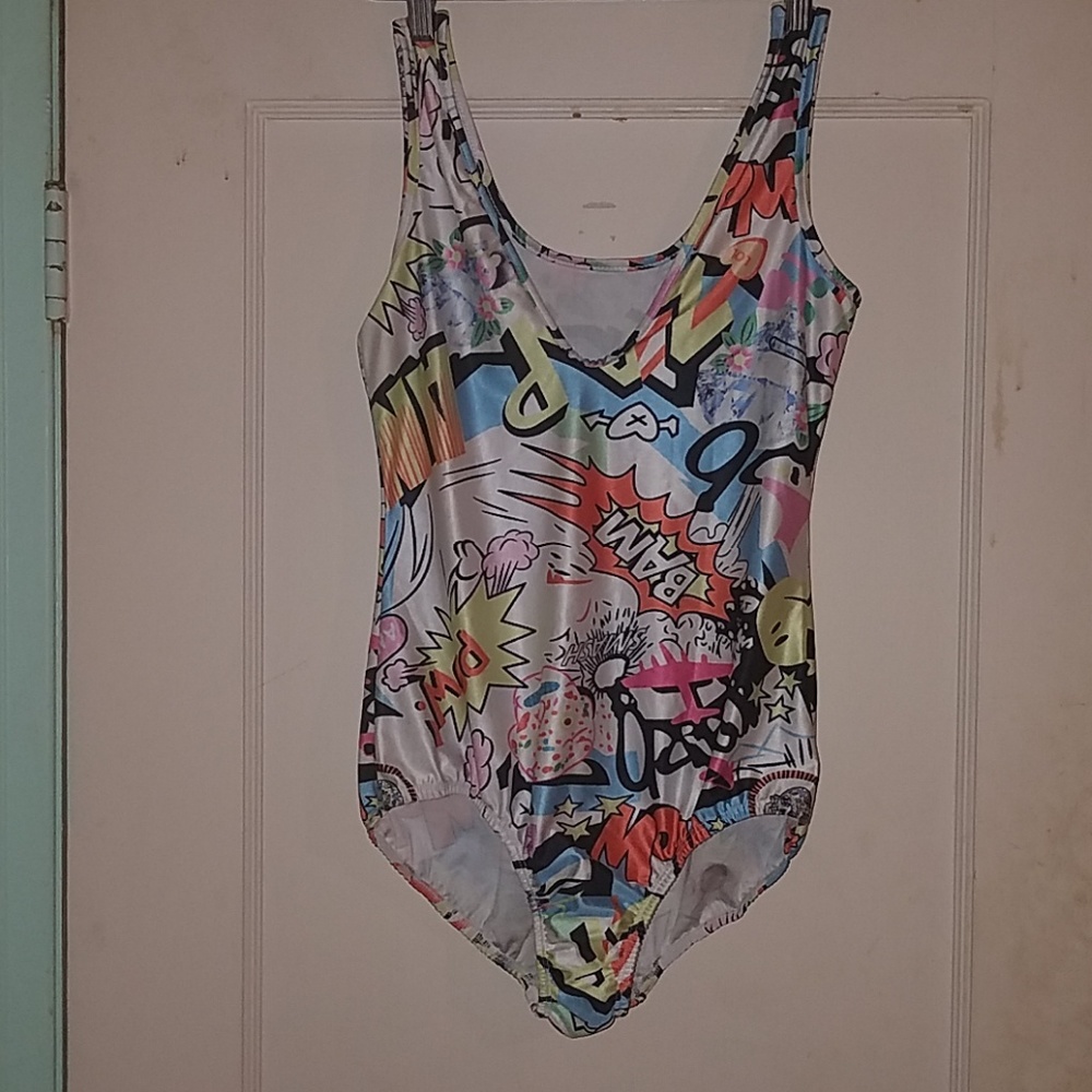 NWOT cartoon inspired swimsuit